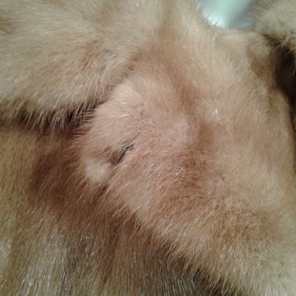 MINK COAT JACKET REAL GENUINE NATURAL BROWN TAN FUR M MEDIUM L LARGE MID-LENGTH - Picture 8 of 15
